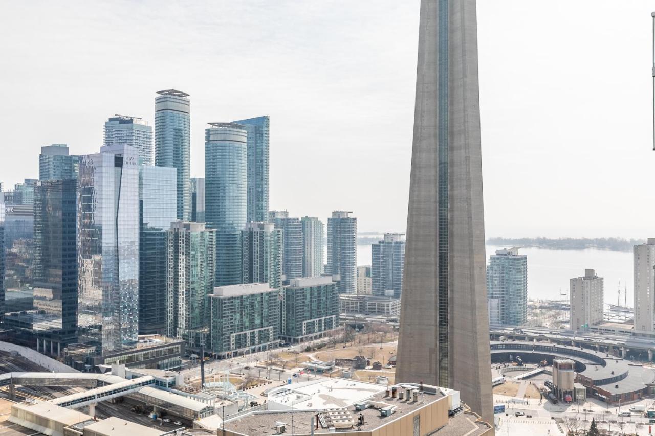 Stylish 1Br + Office Condo - Cn Tower View Toronto Exterior foto