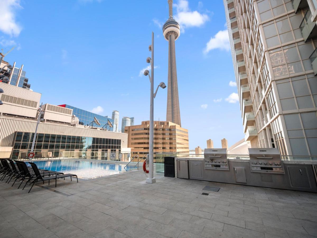 Stylish 1Br + Office Condo - Cn Tower View Toronto Exterior foto